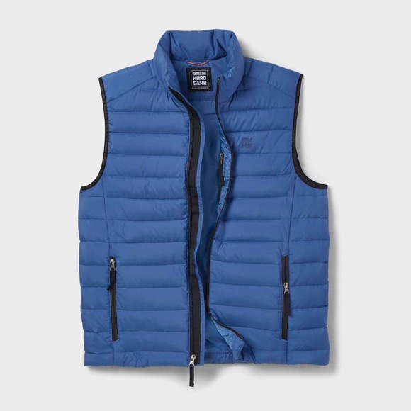 SALE Duluth Trading AKHG Puffin Mock Vest Mens NEW w/t sz Small Blue Puffer - Picture 2 of 11